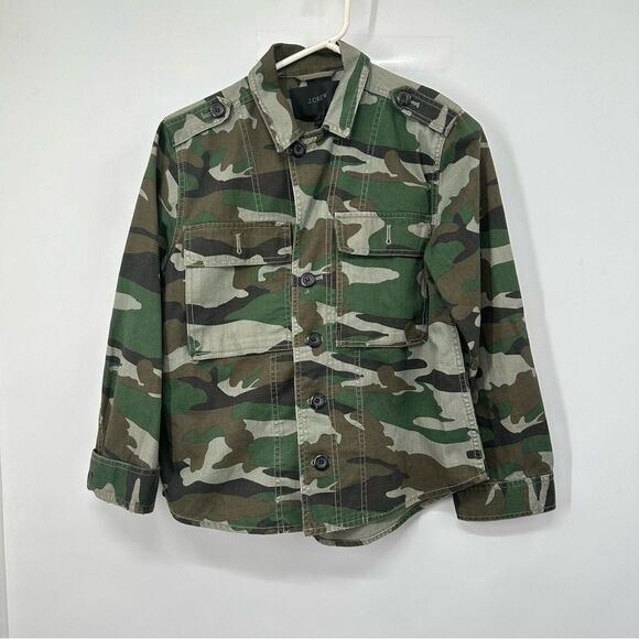 J Crew Size Small Camo Shirt/Jacket/Shacket 100% Cotton - Picture 1 of 10